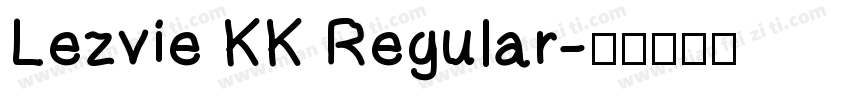 Lezvie KK Regular字体转换